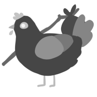 Motorcycle, a maroon and ash chicken