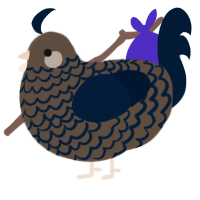 (unnamed), a bark and tumblr chicken with a lace pattern