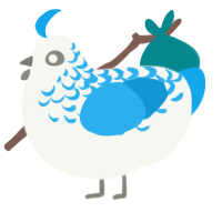 (unnamed), a white and sky chicken with a half-lace pattern