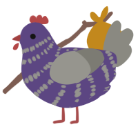 (unnamed), a overcast and ash chicken with a bar pattern