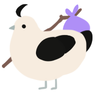 unnamed, a cream and black chicken