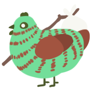 Mint Chocolate, a spring and russet chicken with a bar pattern
