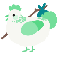 (unnamed), a white and spring chicken with a neck-speckle pattern