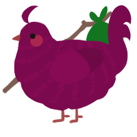 Cherry Bomb, a wine chicken with a bar pattern