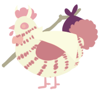 Love Me Normally, a black and viridian chicken with a bar pattern