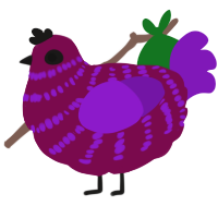 (unnamed), a wine and violet chicken with a bar pattern