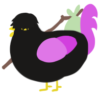 Event Horizon, a sable and orchid chicken
