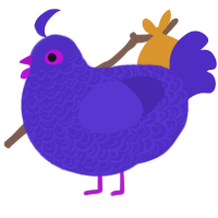(unnamed), a indigo chicken with a double-lace pattern