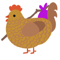 (unnamed), a gold and brown chicken with a lace pattern