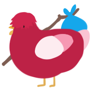 (unnamed), a crimson and rose chicken