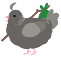 (unnamed), a grey and ash chicken with a neck-band pattern