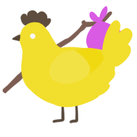 midas cock, a yellow chicken