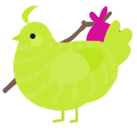 Club classics, a lime chicken with a bar pattern