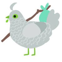 (unnamed), a silver chicken with a lace pattern