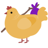 PROJECT, a honey chicken with a neck-band pattern