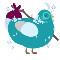 Seafoam, a turquoise and cream chicken with a neck-speckle pattern
