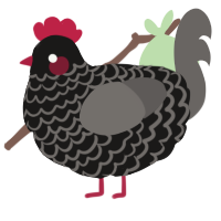 Kevin Reynolds, a sable and grey chicken with a lace pattern