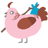 Not ugly, a rose and russet chicken with a neck-band pattern