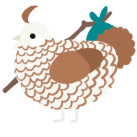(unnamed), a white and brown chicken with a lace pattern