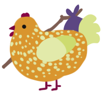 squash, a orange and lemon chicken with a speckle pattern
