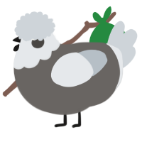 Enoch Boyadzhiev, a grey and mist chicken with a head pattern
