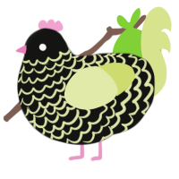 Monster energy, a black and lemon chicken with a lace pattern