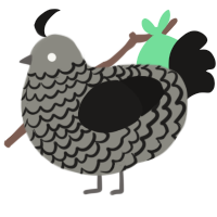 (unnamed), a ash and sable chicken with a lace pattern
