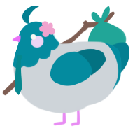 Hatsune Miku, a mist and sea chicken with a head pattern