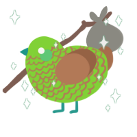 Pistachio, a grass and brown chicken with a lace pattern