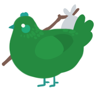 (unnamed), a viridian chicken with a neck-speckle pattern