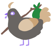 Neutrality, a grey and beige chicken