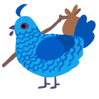 (unnamed), a sky and ultramarine chicken with a lace pattern