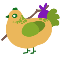 organic, a honey and chartreuse chicken with a neck-speckle pattern
