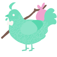 triple mint, a mint chicken with a double-lace pattern