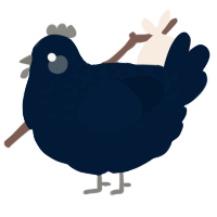 (unnamed), a tumblr chicken with a half-lace pattern
