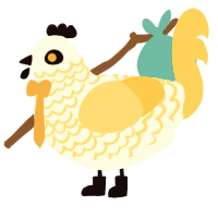 Maillard, a white and honey chicken with a lace pattern