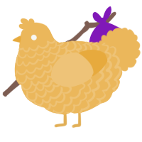 Mituna, a honey chicken with a lace pattern