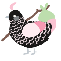 24400 Teacup, a sable and rose chicken with a lace pattern