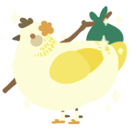 yolk, a white and yellow chicken with a neck-band pattern
