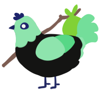 (unnamed), a black and spring chicken with a head pattern