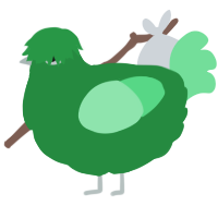 Green Bean, a viridian and spring chicken