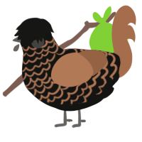 Black Coffee, a black and brown chicken with a lace pattern