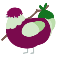 UNHAPPY, a wine and gluppy chicken with a head pattern