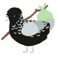 (unnamed), a sable and silver chicken with a half-lace pattern