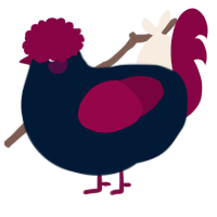 Tumblrliad, a tumblr and maroon chicken