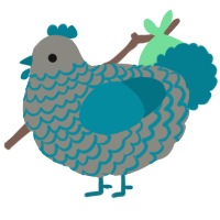 (unnamed), a ash and sea chicken with a lace pattern