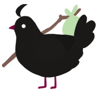Burned Rock, a sable chicken with a half-lace pattern