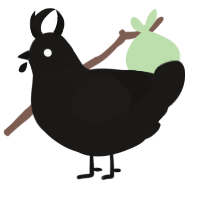 Cat Woman, a sable chicken with a neck-speckle pattern