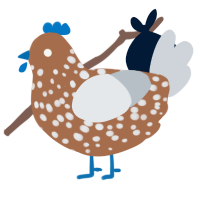 need to be renamed, a brown and mist chicken with a speckle pattern
