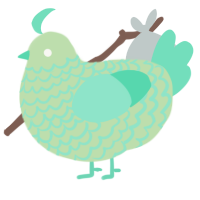 (unnamed), a gluppy and mint chicken with a lace pattern